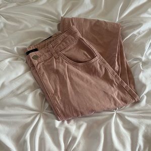 pink ASOS jeans